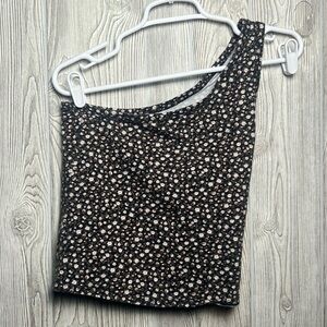 American Eagle Women's Floral Summer One Shoulder Top Size Medium